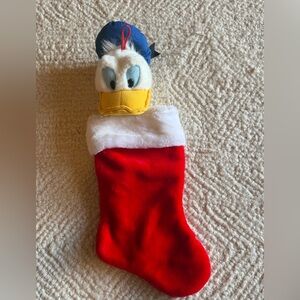 Disney Unlimited Donald Duck Plush 19” Christmas Stocking Vintage